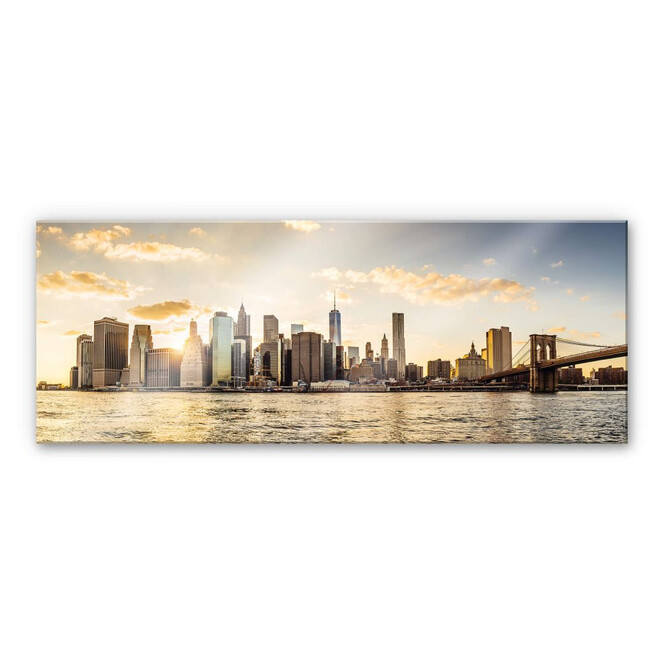 Acrylglasbild Sundown in Manhattan