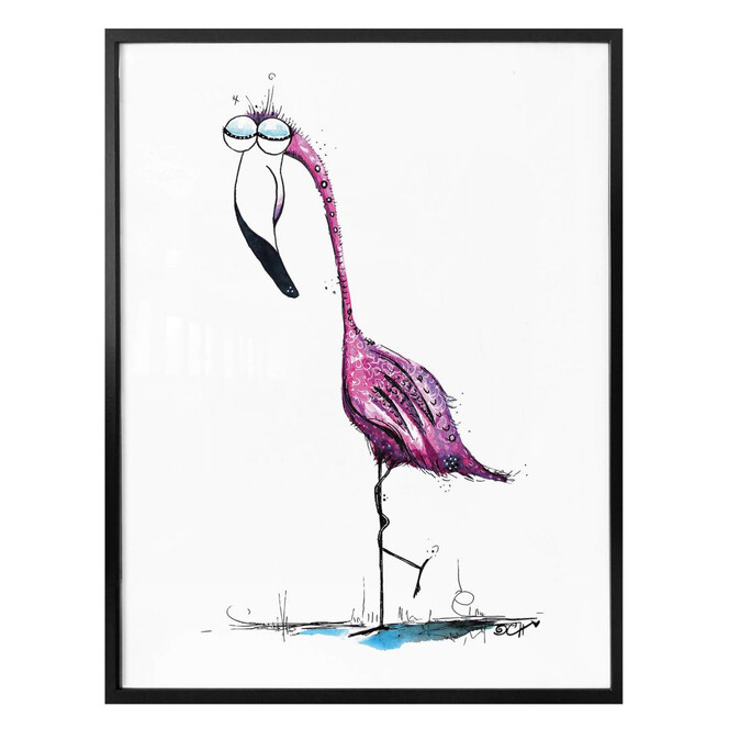 Poster Hagenmeyer - Flamingo
