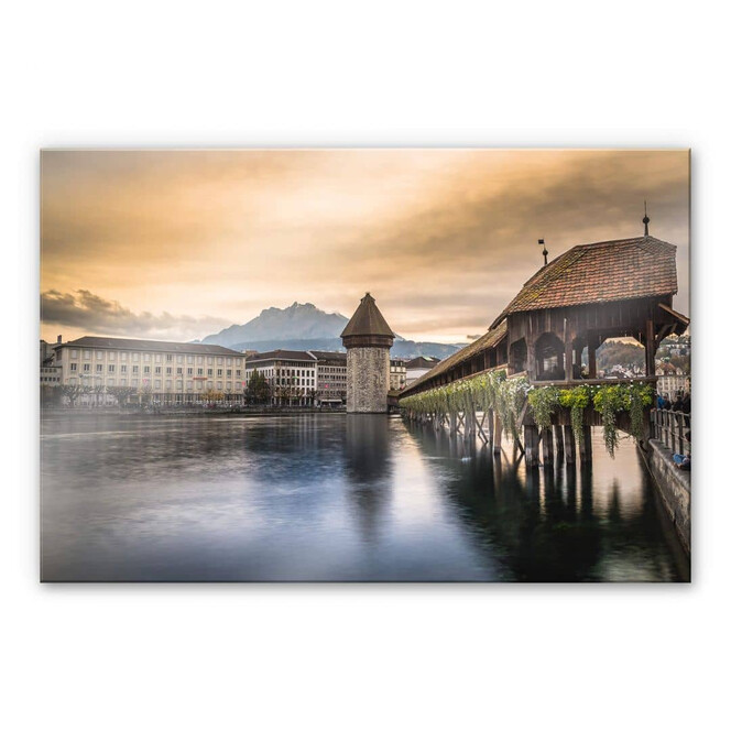 Acrylglasbild Huber - Old Town Lucerne