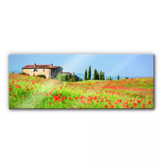 Acrylglasbild Toskana - Panorama
