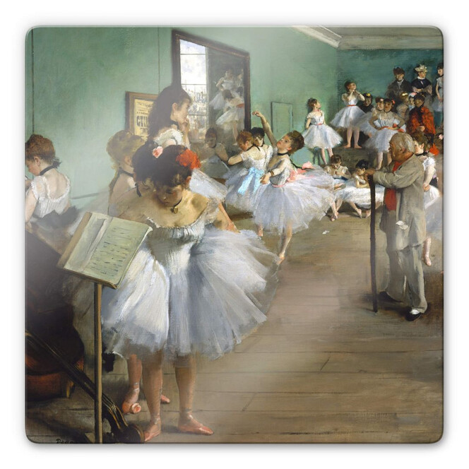 Glasbild Degas - Die Tanzklasse