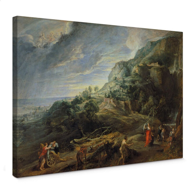 Leinwandbild Rubens - Odysseus auf der Insel Feaci