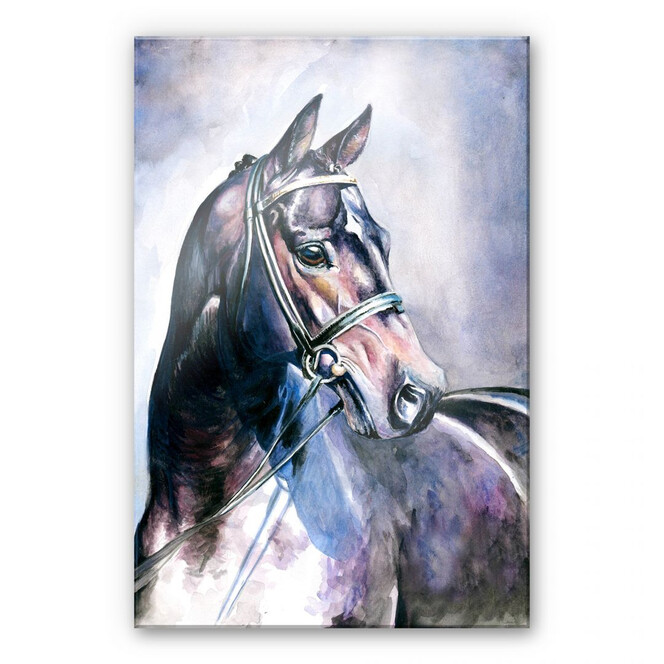 Acrylglasbild Aquarell eines Pferdes