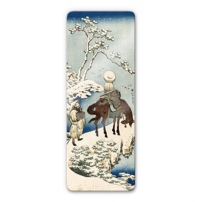 Glasbild Hokusai - Der chinesische Dichter Su Dongpo