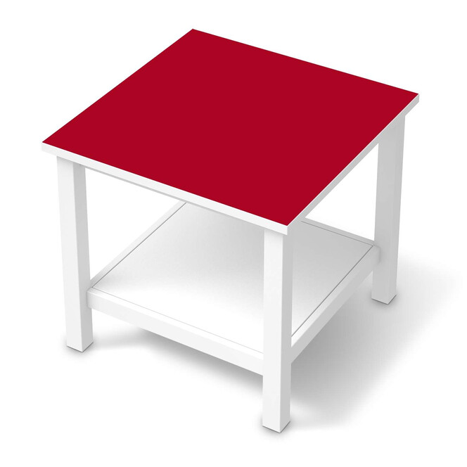 Möbel Klebefolie IKEA Hemnes Tisch 55x55cm - Rot Dark- Bild 1