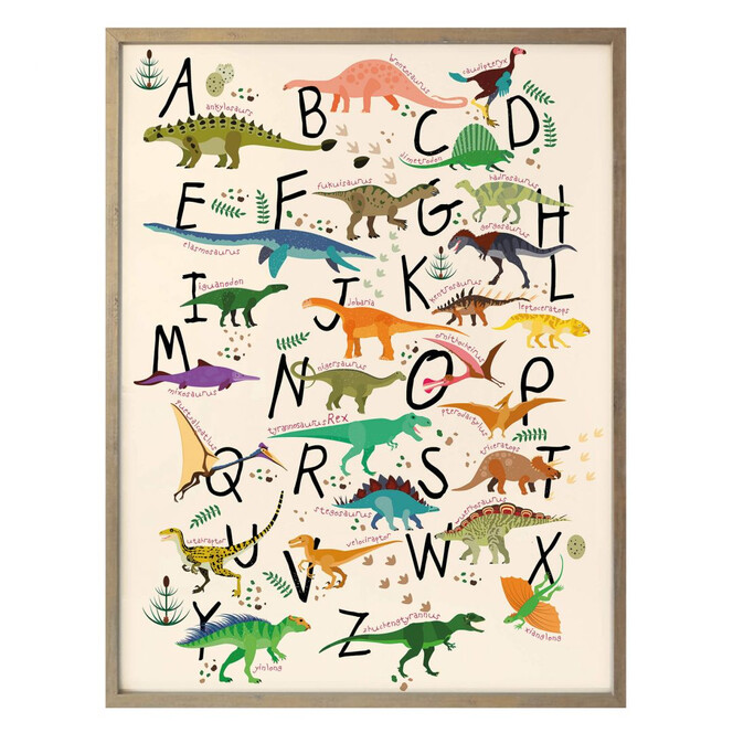 Poster - Dinosaurier Alphabet