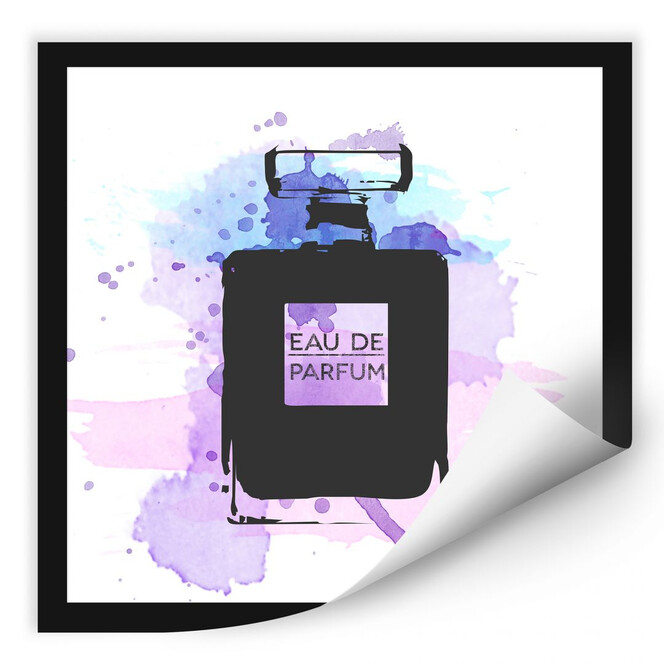 Wallprint Eau de Parfum Aquarell - Grau