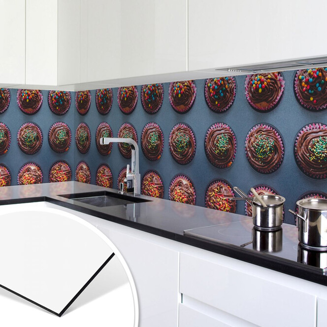 Küchenrückwand - Alu-Dibond - Birthday Muffins