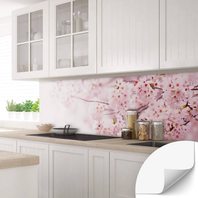 Selbstklebende Küchenrückwand Zarte Kirschblüten