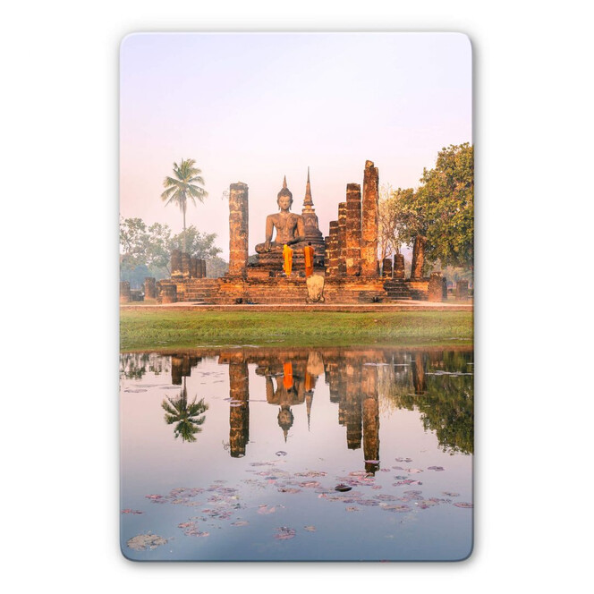 Glasbild Colombo - Buddhistischer Tempel Sukhothai