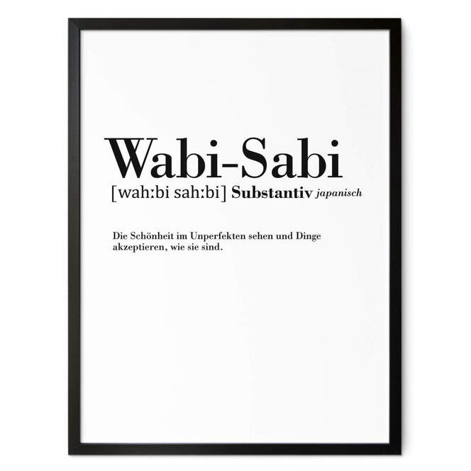 Poster Grammatik Wabi Sabi