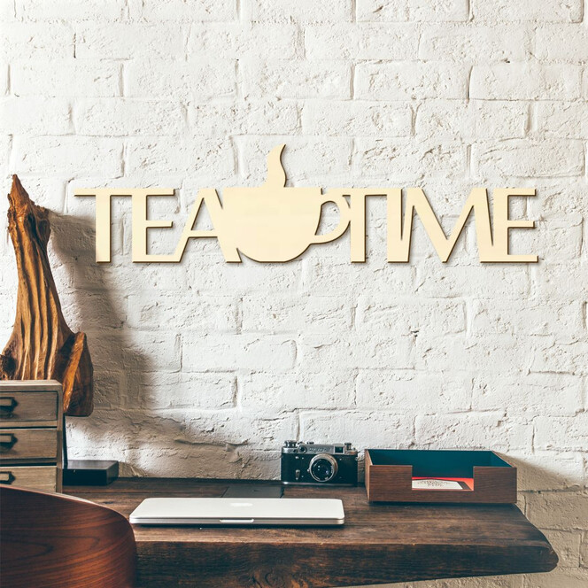 Holzbuchstaben Tea Time