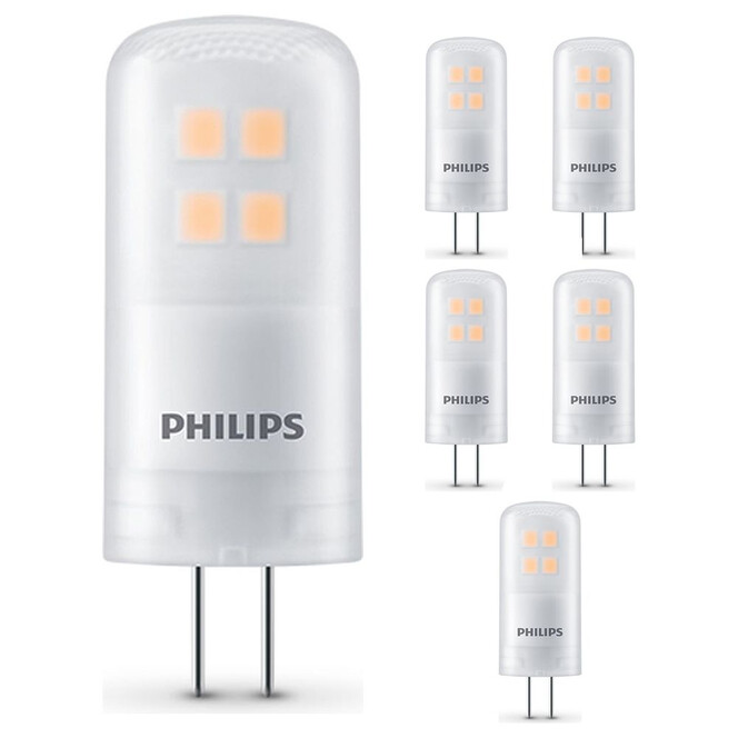 Philips LED Lampe ersetzt 20W, G4 Brenner, warmweiss, 210 Lumen, dimmbar, 6er Pack Energieklasse A&&