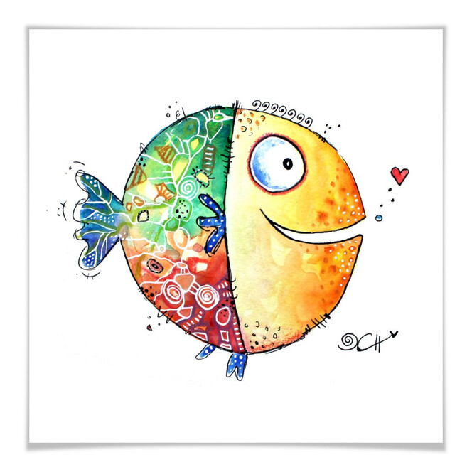 Poster Hagenmeyer - Happy Fish