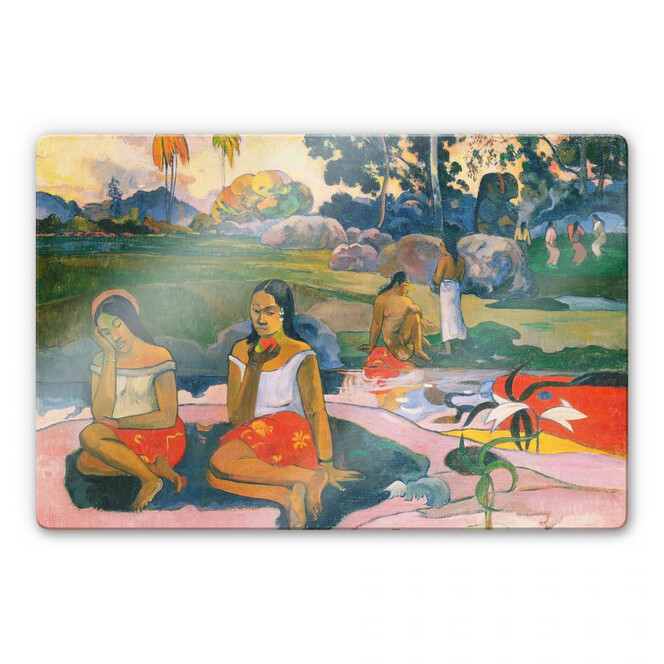 Glasbild Gauguin - Die wunderbare Quelle
