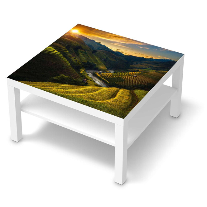 Möbelfolie IKEA Lack Tisch 78x78cm - Reisterrassen- Bild 1