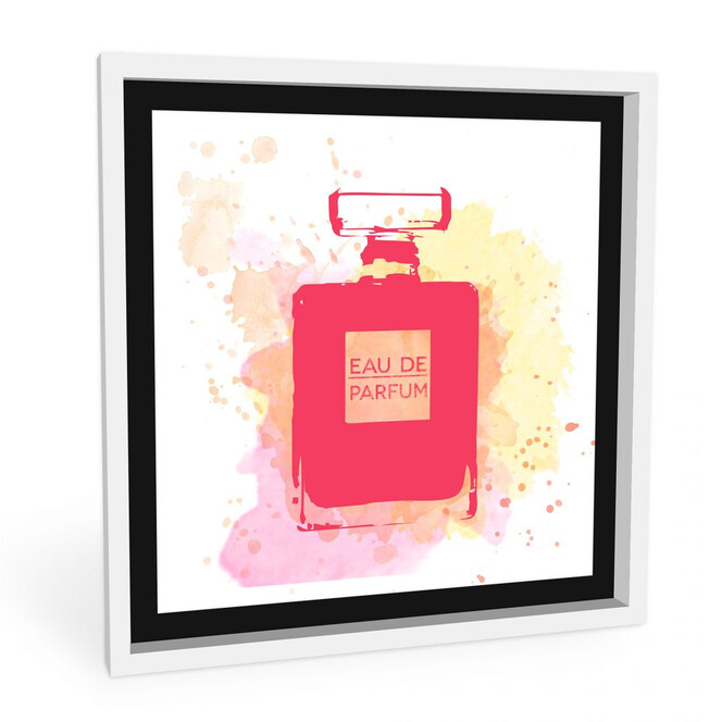 Wandbild Eau de Parfum Aquarell - Pink