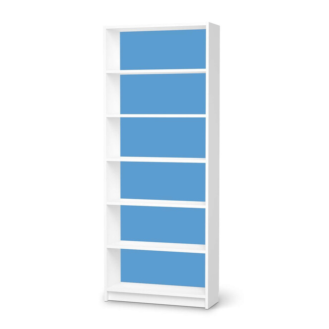 Klebefolie IKEA Billy Regal 6 Fächer - Blau Light- Bild 1