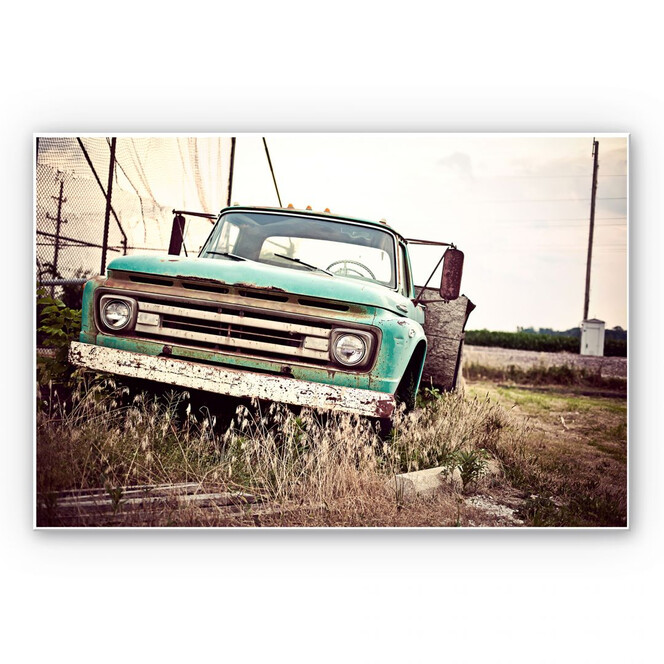 Wandbild American rusted Truck