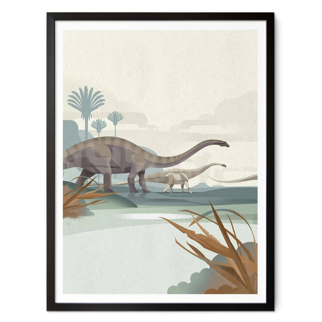 Poster Braun - Diplodocus
