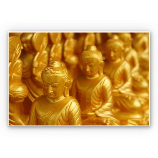 Wandbild Golden Buddha