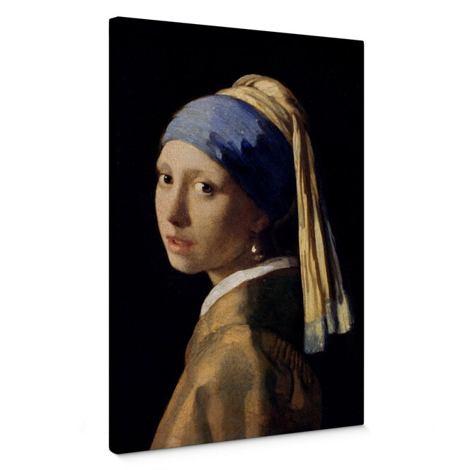 Leinwandbild Vermeer - Das Mädchen mit dem Perlenohrgehänge