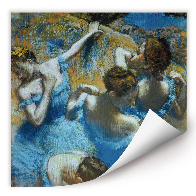 Wallprint Degas - Tänzerinnen in blauen Kostümen