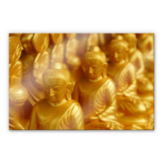 Acrylglasbild Golden Buddha