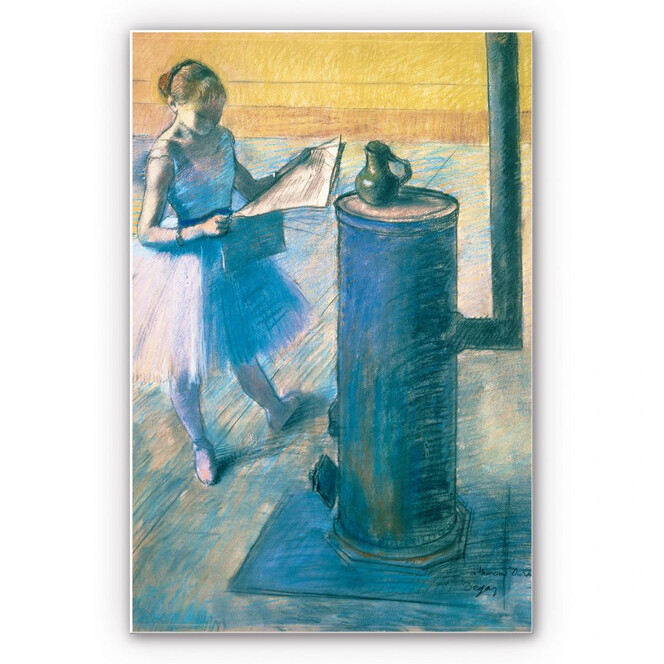 Wandbild Degas - Zeitunglesende Tänzerin