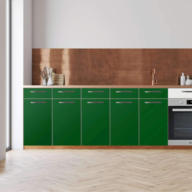 Küchenfolie - Unterschrank 200cm Breite - Grün Dark