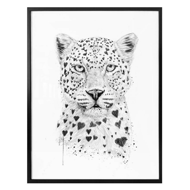 Poster Solti - Liebevoller Leopard