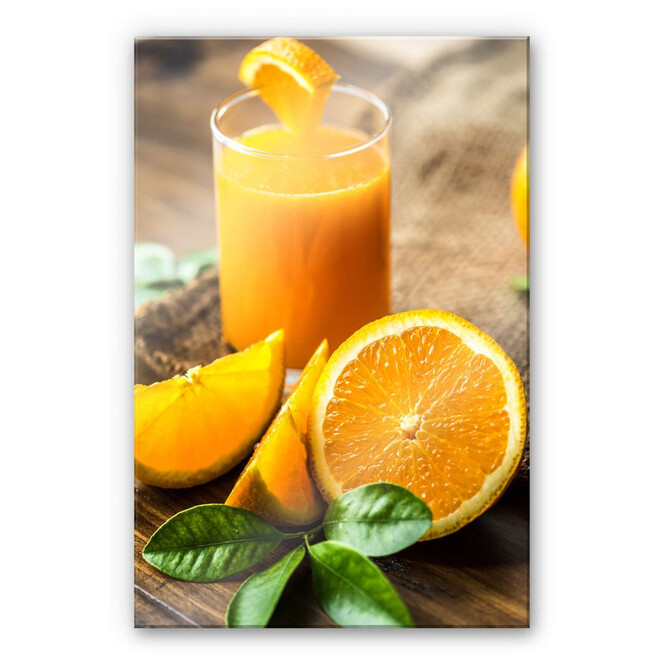 Acrylglasbild Frischer Orangensaft