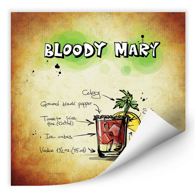Wallprint Bloody Mary - Rezept