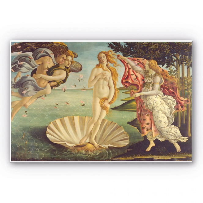 Hartschaumbild Botticelli - Geburt der Venus