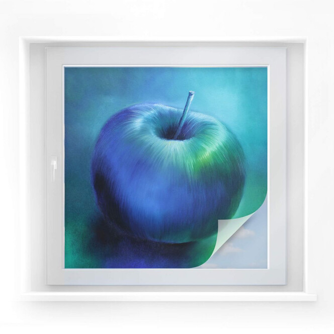 Sichtschutzfolie Schmucker – Blauer Apfel