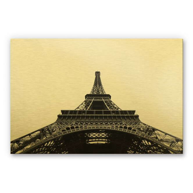 Alu-Dibond-Goldeffekt - Eiffel-Tower