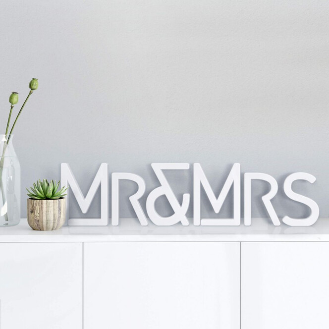 Dekobuchstaben 3D Mr & Mrs -Modern-