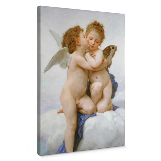 Leinwandbild William Adolphe Bouguereau - Der erste Kuss