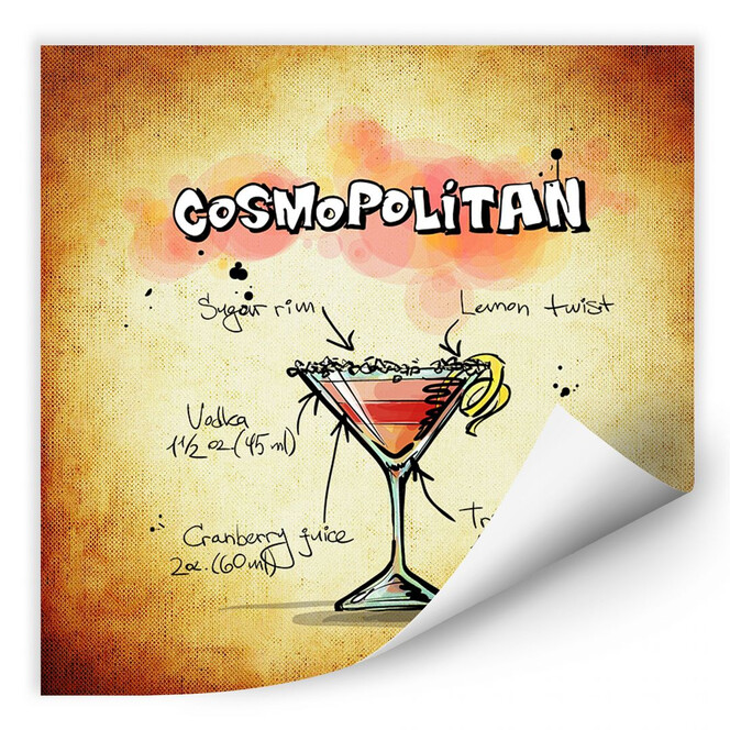 Wallprint Cosmopolitan - Rezept