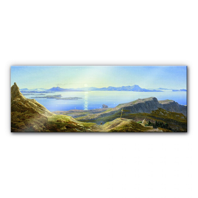 Acrylglasbild Ahlborn - Küstenlandschaft am Golf von Neapel