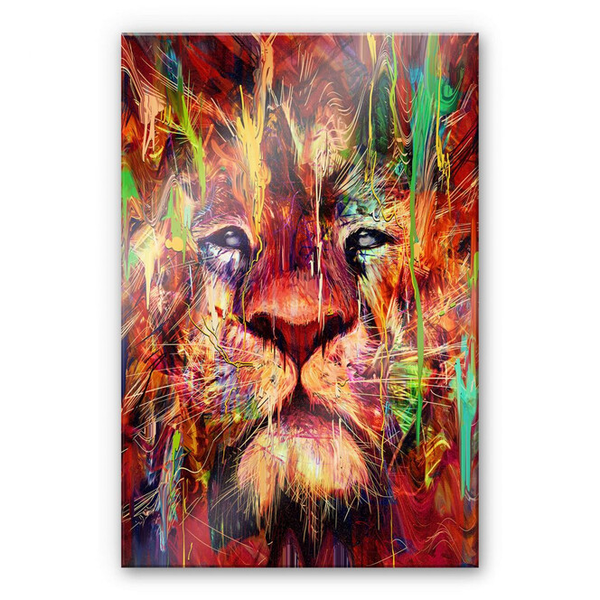 Acrylglasbild Nicebleed - Lion Red