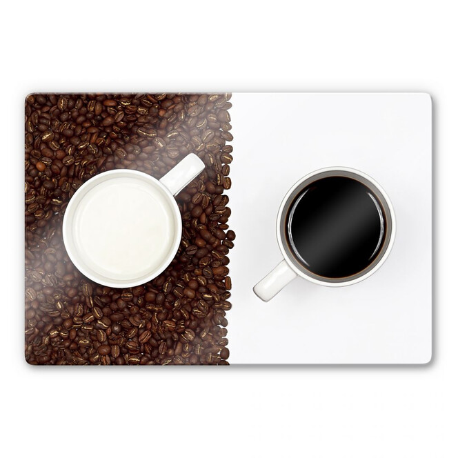 Glasbild Lavsen - White Espresso
