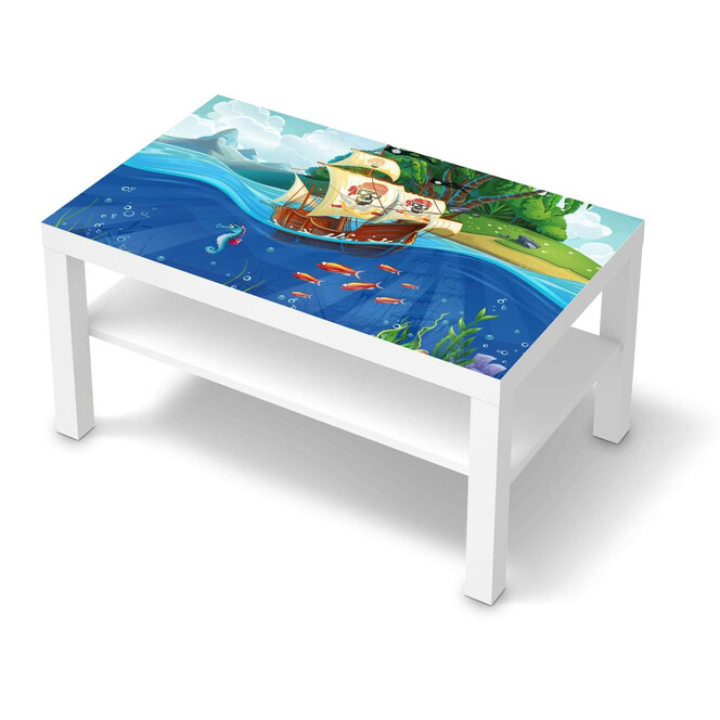 Möbelfolie IKEA Lack Tisch 90x55cm - Pirates- Bild 1