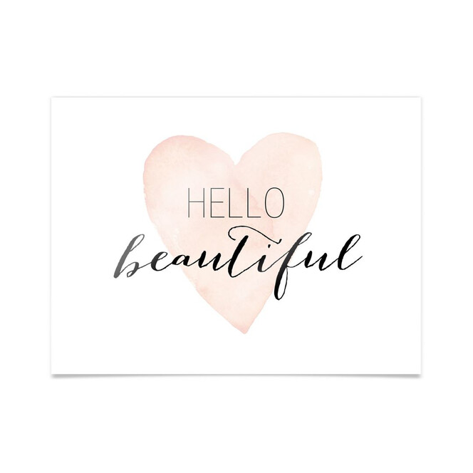 Poster Confetti & Cream - Hello Beautiful