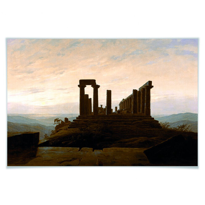 Poster Friedrich - Der Junotempel in Agrigent