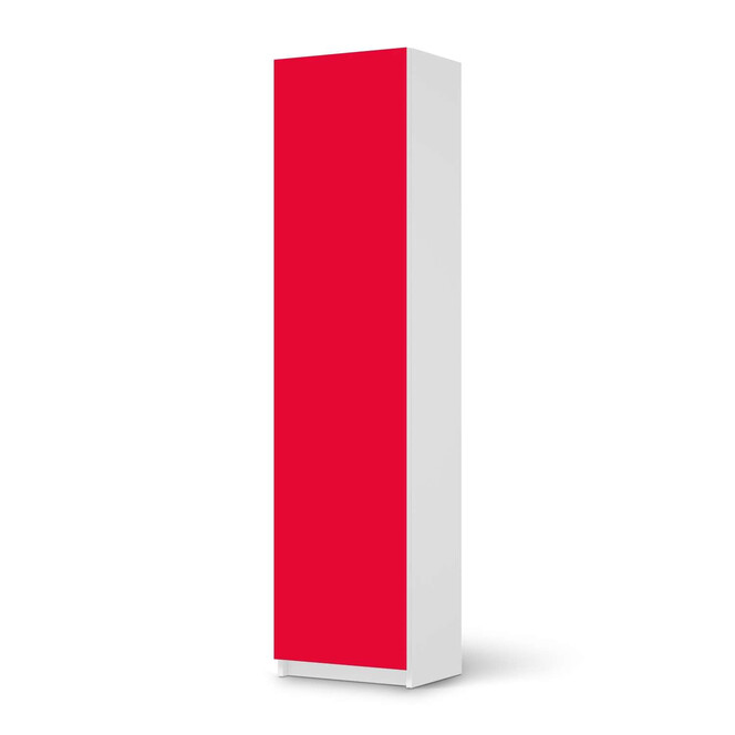 Möbelfolie IKEA Pax Schrank 201cm Höhe - 1 Tür - Rot Light- Bild 1