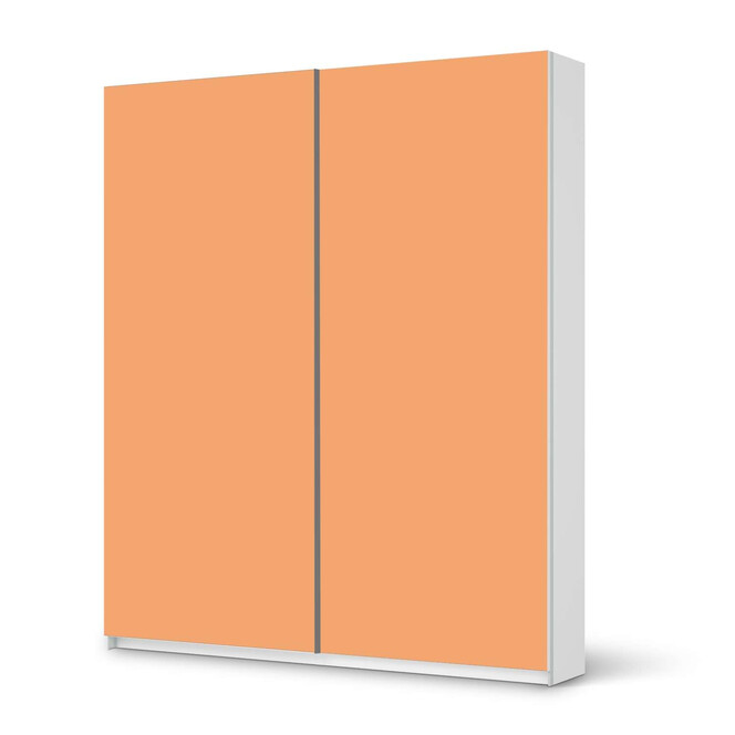 Möbelfolie IKEA Pax Schrank 236cm Höhe - Schiebetür - Orange Light- Bild 1