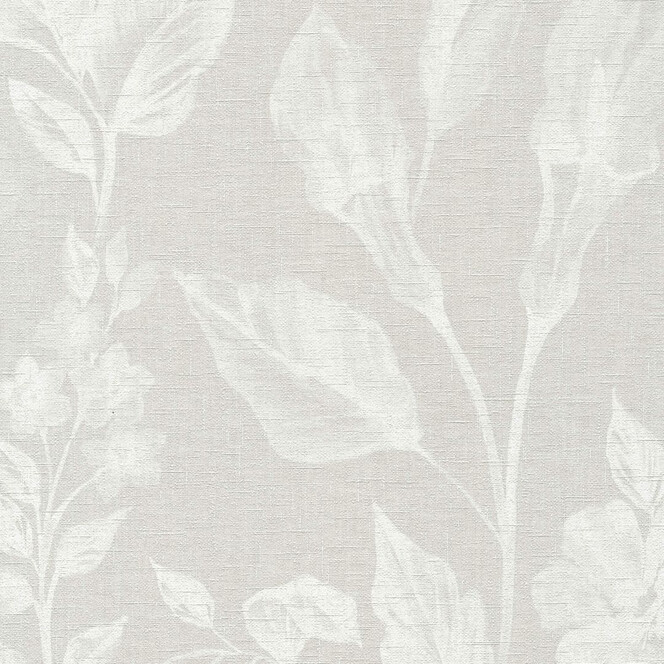 A.S. Création Vliestapete Linen Style Tapete mit Blätter Muster beige, grau, weiss