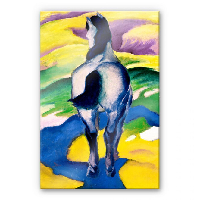 Acrylglasbild Marc - Blaues Pferd II
