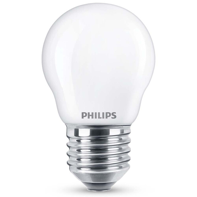 Philips LED Lampe ersetzt 40W, E27 Tropfenform P45. weiss, neutralweiss, 470 Lumen, nicht dimmbar, 1er Pack Energieklasse A&& - Bild 1